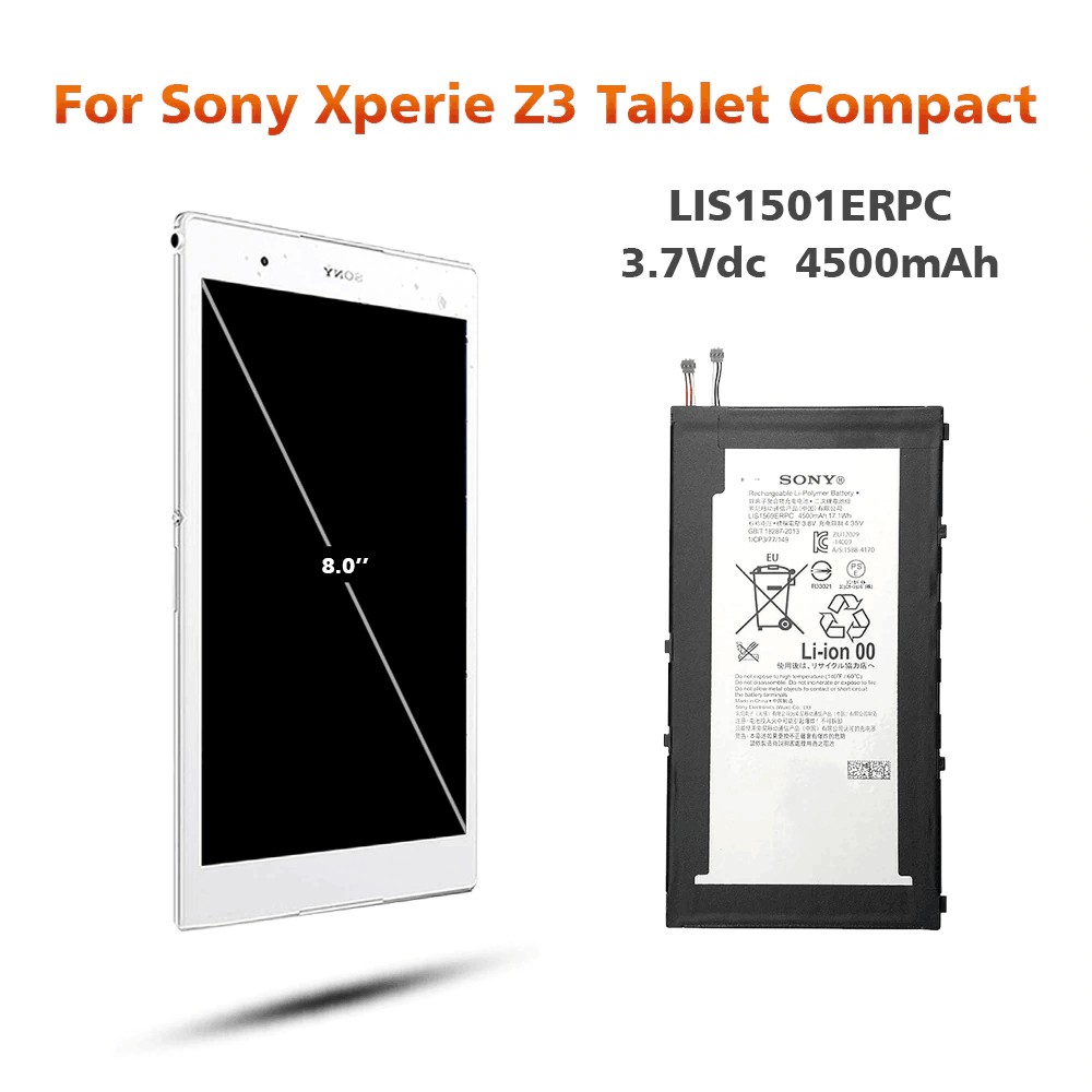 แบตเตอรี่-sony-xperia-z3-sgp612-sgp621-lis1569erpc-สำหรับ-แท็บเล็ตขนาดกะทัดรัดแท้แบตเตอรี่-4500-mah