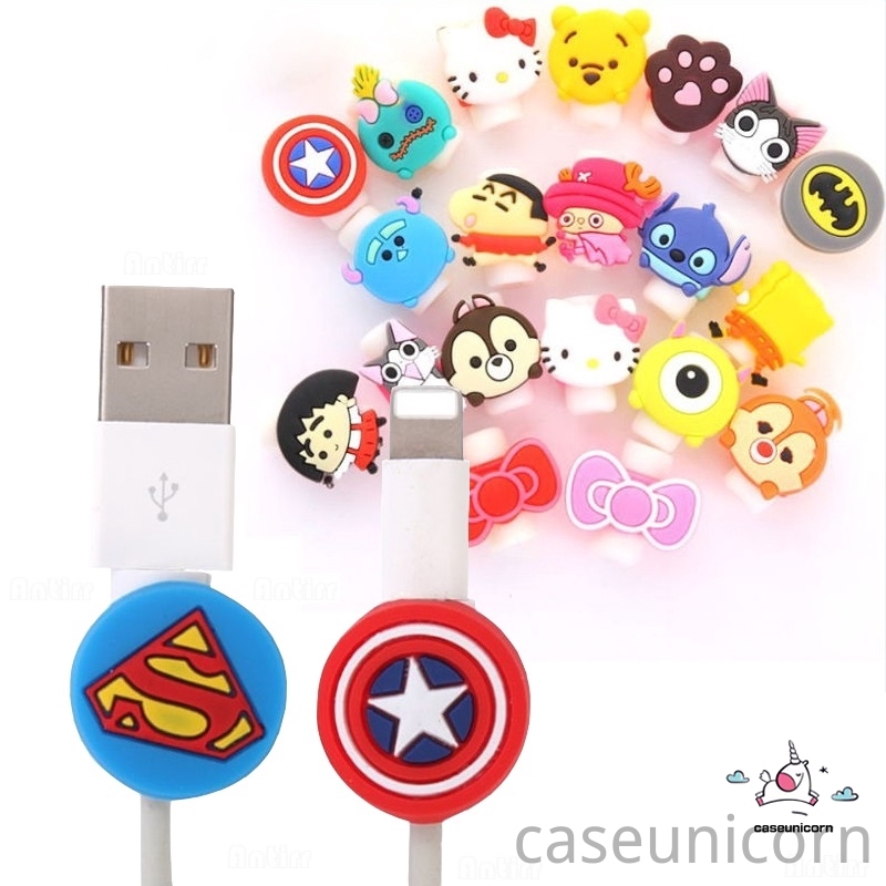 ฝาครอบป้องกันสายเคเบิ้ลชาร์จ-usb-ลายการ์ตูน