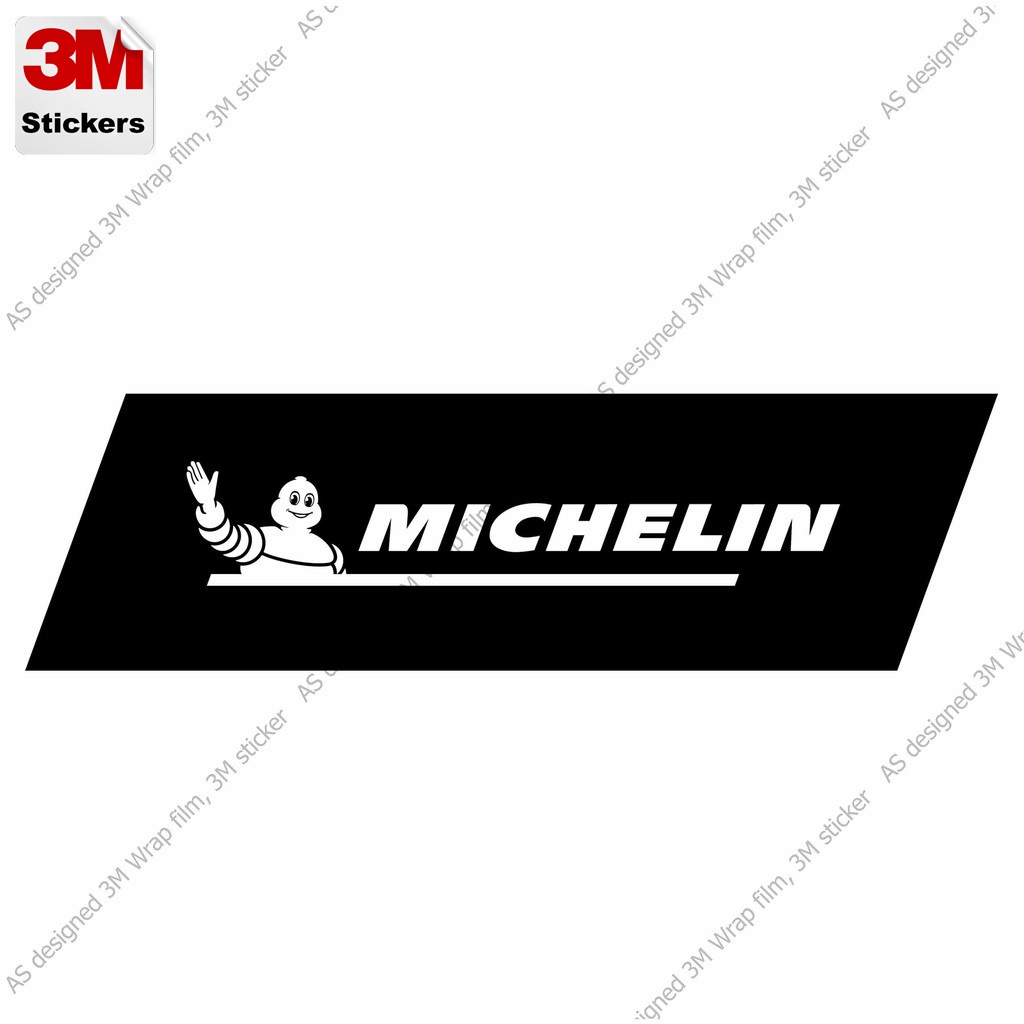 michelin-1-สติ๊กเกอร์-3m-ลอกออกไม่มีคราบกาว-michelin-1-removable-3m-sticker-สติ๊กเกอร์ติด-รถยนต์-มอเตอร์ไซ