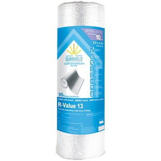 SUNSHIELD ALU PE INSULATION 90X400X1 CM ฉนวนกันความร้อน SUNSHIELD 90x400x1 ซม. ฉนวน PE ฉนวนกันความร้อน วัสดุก่อสร้าง SUN