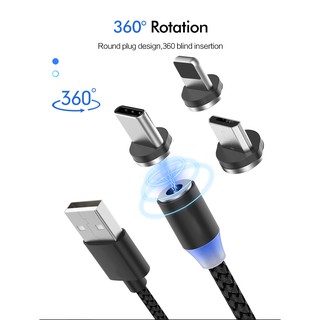 สายชาร์จแม่เหล็ก USB Type-C สายเคเบิล Micro USB สายเคเบิลไฟ สําหรับโทรศัพท์มือถือสากล