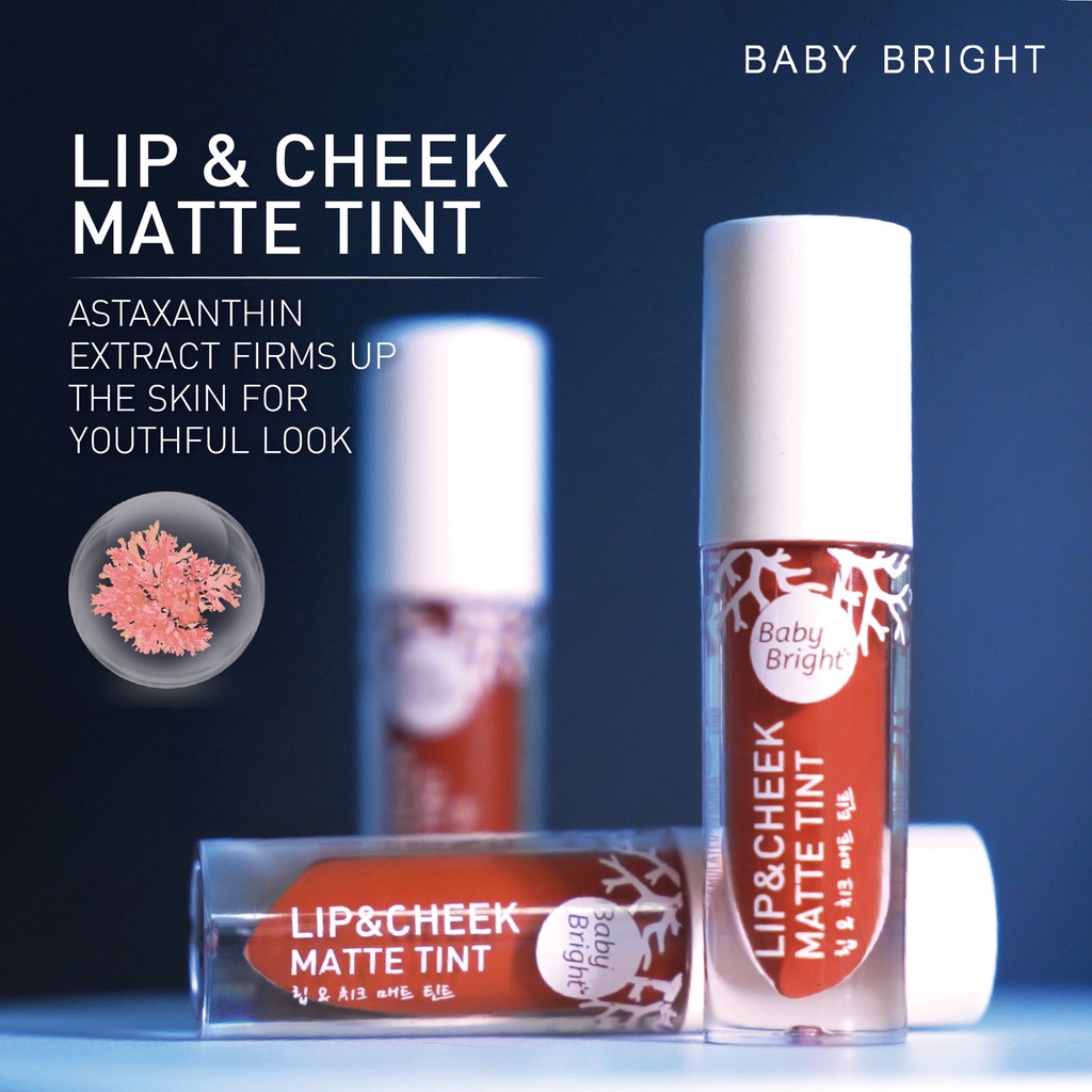 ภาพสินค้าถูก/แท้/ส่งฟรี ลิป Baby Bright Lip&Cheek Matte Tint ลิปเบบี้ ไบรท์ ลิปชีค ลิปแมทต์ ลิปจุ่ม ลิปแมท ลิปสติก เบบี้ไบรท์ จากร้าน lovelove_may บน Shopee ภาพที่ 3
