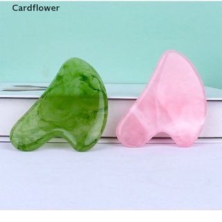 &lt;Cardflower&gt; แผ่นกัวซาเรซิ่นธรรมชาติ สําหรับนวดใบหน้า ลดราคา