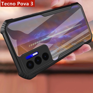 เคสโทรศัพท์มือถือ ซิลิโคนใส แข็ง บางมาก กันกระแทก ป้องกันเลนส์กล้อง สําหรับ Tecno Pova 3 2 Pova3 Pova2