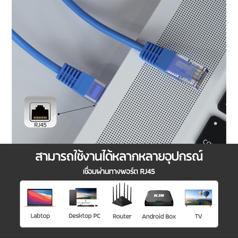 ภาพสินค้าสายแลน Out Door cat6 ความเร็ว 100/1000 มีฉนวนหุ้ม 2 ชั้น สำหรับภายนอก/ภายในอาคารเชื่อมต่อระบบเครือข่ายแบบสาย LAN จากร้าน androidboxbyme บน Shopee ภาพที่ 2