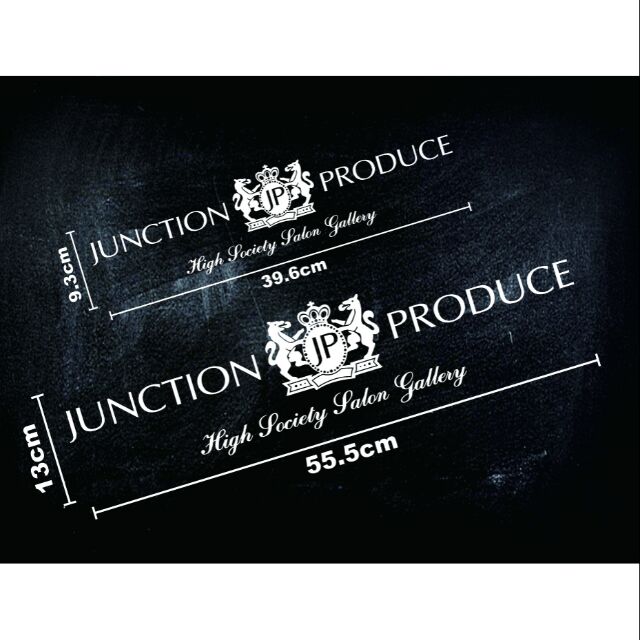 สติ๊กเกอร์แต่งรถ JUNCTION PRODUCE งานตัดไดรคัท Shopee Thailand