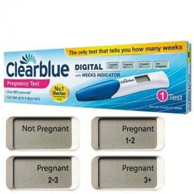 Clearblue ที่ตรวจครรภ์ดิจิตอล แบบบอกอายุครรภ์ได้ นำเข้าจาก Australia |  Shopee Thailand