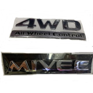 MITSUBISHI PAJERO SPORT MIVEC 4WD มิตซูบิชิ ปาเจโรสปอร์ต สติ๊กเกอร์ เรซิน sticker resin ท้าย กระโปรง