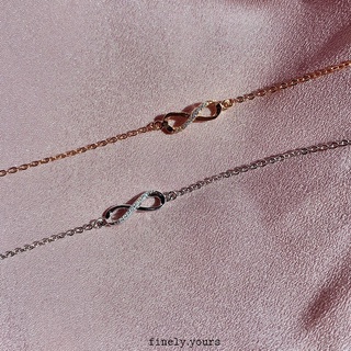 finely.yours 925 Stering Silver Jewelry| สร้อยข้อมือเงินแท้รูป Infinity // Forever Love Bracelet