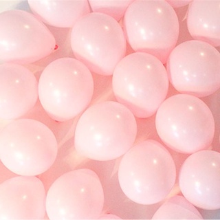 BK Balloon ลูกโป่งกลม ขนาด 10 นิ้ว จำนวน 100 ลูก (สีมพู พาสเทล)