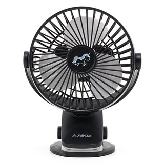 พัดลมพกพา พัดลมพกพา AIKO KN-L2855 Unicorn สีดำ พัดลม เครื่องใช้ไฟฟ้า PORTABLE FAN AIKO KN-L2855 UNICORN BLACK