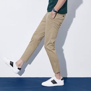 กางเกงชิโน่ ทรงกระบอกเล็ก SLIM FIT LONDON CHINO PANTS RALPH T กางเกงขายาวผู้ชาย