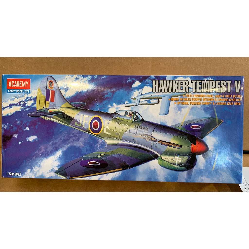 โมเดลเครื่องบินประกอบ-academy-model-1-72-ac12466-1669-hawker-tempest-v