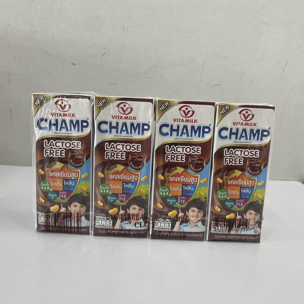 ภาพหน้าปกสินค้า(ขายยกลัง 180 มล. x 48 กล่อง) Vitamilk Champ Lactose Free ไวตามิ้ลค์ แชมป์ แลคโตสฟรี มี 3 สูตร จากร้าน chaisaeng_superstore บน Shopee