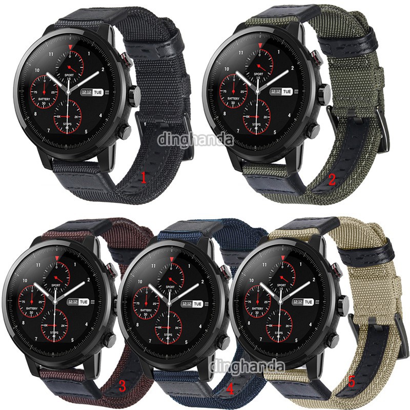 สายรัดตัวทำด้วยไนล่อนไนล่อนสำหรับ-huami-amazfit-stratos-2-2s-3