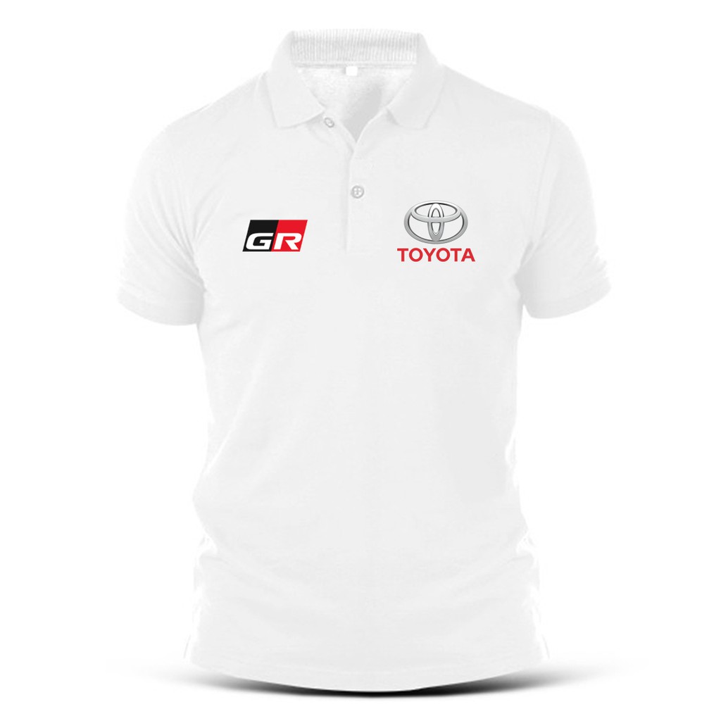 โตโยต้าtoyota-polo-gr-เสื้อยืดโปโลผ้าฝ้ายพิมพ์ลายขนาดใหญ่สําหรับผู้ชาย