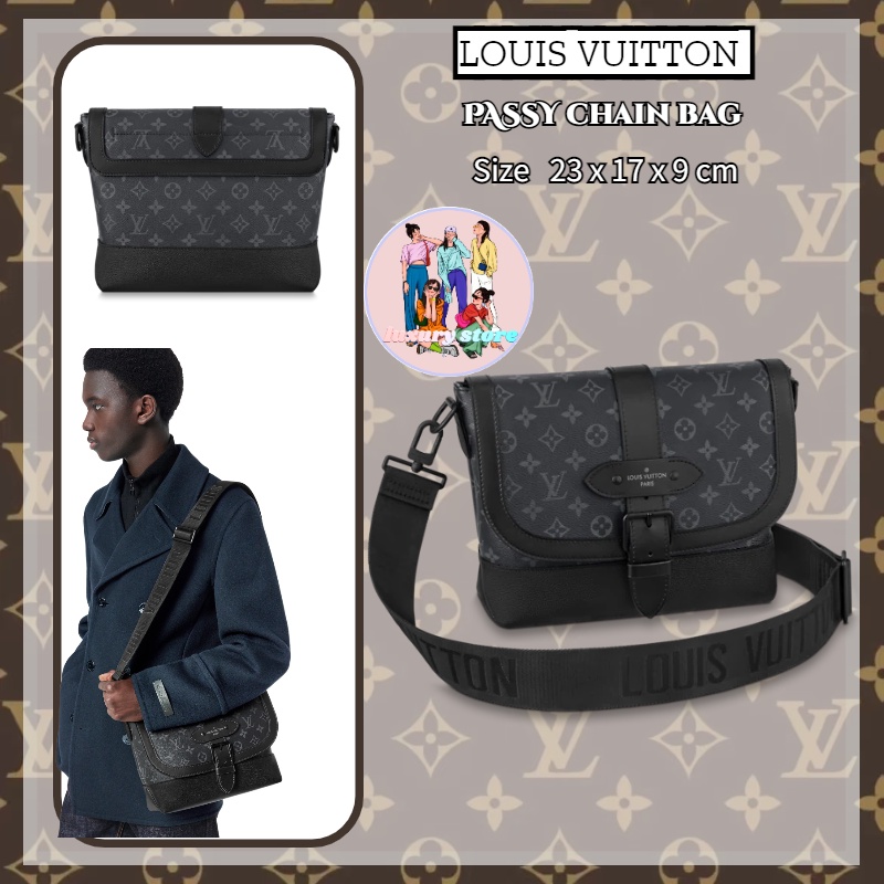 หลุยส์วิตตอง-louis-vuitton-กระเป๋าสะพายข้าง-กระเป๋าสะพายผู้ชาย-กระเป๋าล็อค-ใหม่-ของแท้100