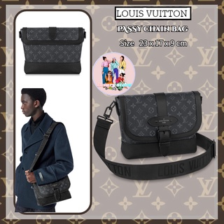 หลุยส์วิตตอง /LOUIS VUITTON กระเป๋าสะพายข้าง/กระเป๋าสะพายผู้ชาย/กระเป๋าล็อค/ใหม่! ของแท้100%