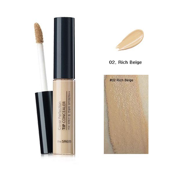 แท้-พร้อมส่ง-คอนซีลเลอร์-the-saem-cover-perfection-tip-concealer-spf-28-pa-6-5g-คอนซีลเลอร์-เครื่องสำอาง