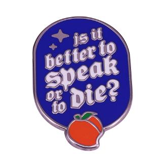 Is it better to speak or die Peach Brooch Call Me By Your Name Fans Art Addition