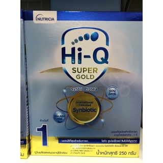 (EXP22042023) นมผง Hi-Q สูตร 1 ไฮคิว Super Gold Synbio ProteQ กล่องฟ้า โฉมใหม่ ขนาด 250 กรัม ไฮคิว
