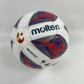 ภาพหน้าปกสินค้า[ของแท้ 100%] ลูกฟุตบอล ลูกบอล Molten F5A5000-TL1 เบอร์5 ลูกฟุตบอลหนัง PU ชนิดพิเศษ ของแท้ 100% รุ่น Official Match Ball ที่เกี่ยวข้อง
