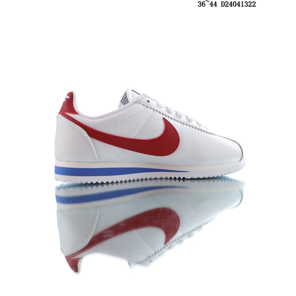 รองเท้าวิ่ง-nike-classic-cortez-nylon-prem-white-blue-red-forrest-gump-retro-sports