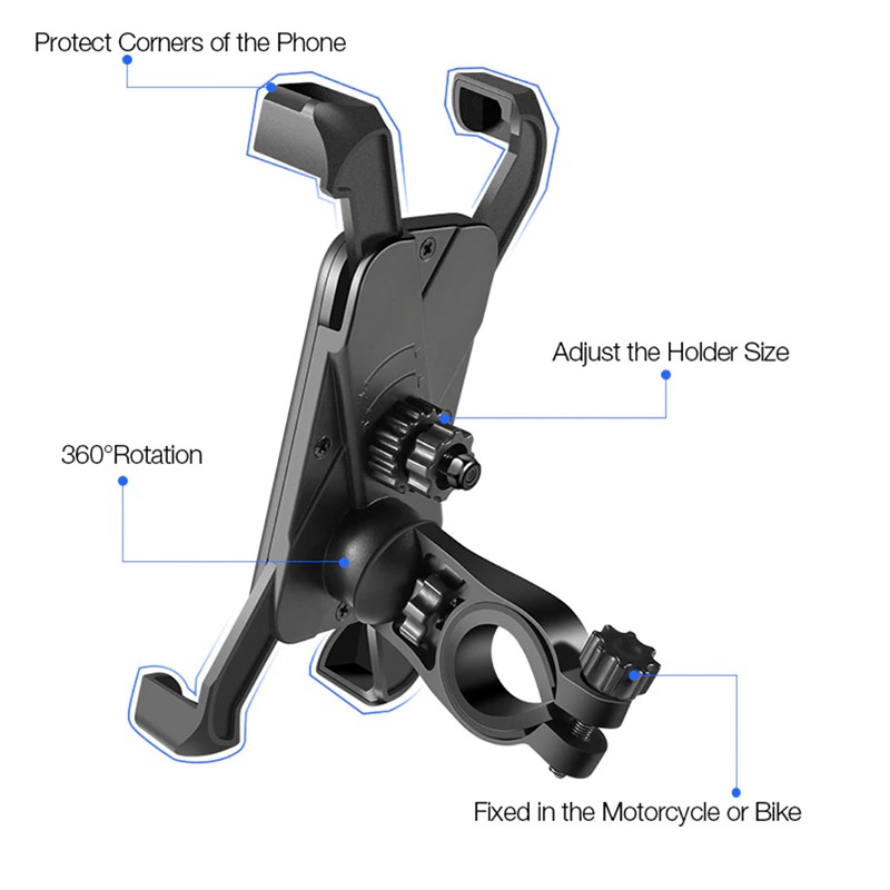 ที่จับมือถือ-แท่นยึดโทรศัพท์มอเตอร์ไซค์-ที่วางโทรศัพท์จักรยานยนต์