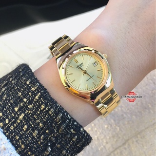 ขายดี นาฬิกาเรือนทองยอดนิยม หน้าปัดกว้าง2.4ซม. นาฬิกาข้อมือผู้หญิงแท้ casioสีทอง ย้ำขายเฉพาะของแท้ มีใบรับประกัน