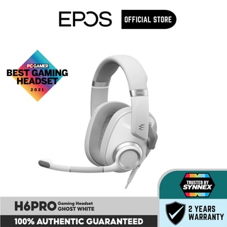 สินค้า EPOS H6PRO (หูฟังเกมมิ่ง) Gaming Headset GHOST WHITE (H6PRO-CLOSED-WH)