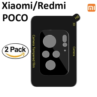 2 Pcs Xiaomi 12/11T Redmi Note 11/11S 10/9T POCO M4/M3 X3 GT NFC Pro F3 Mi 11 Lite Redmi Note 10/10S/9/9S Pro ฟิล์มกันรอยเลนส์กล้องด้านหลังสําหรับ
