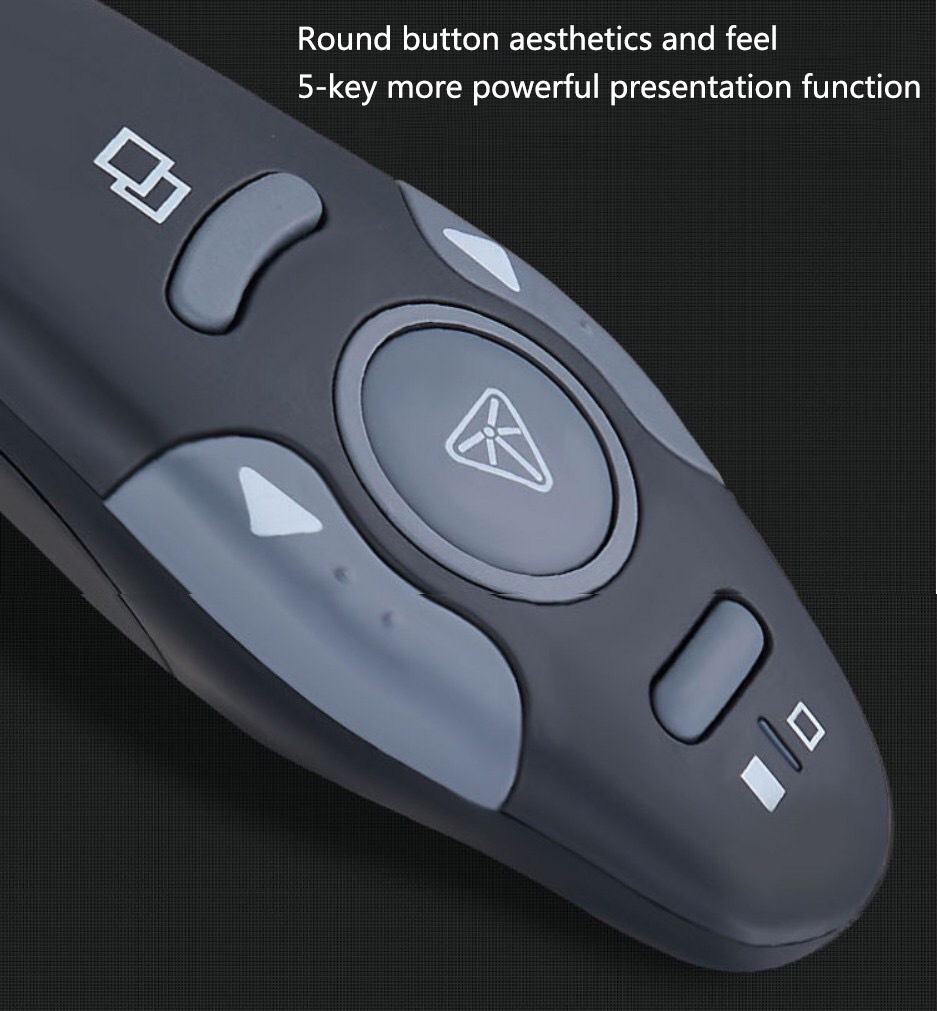 ปากกาพลิก USB ไร้สาย PPT Presentation Pointer Clicker 2.4GHz Presenter ...