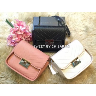 CHARLES & KEITH PUSHLOCK CROSSBODY BAG