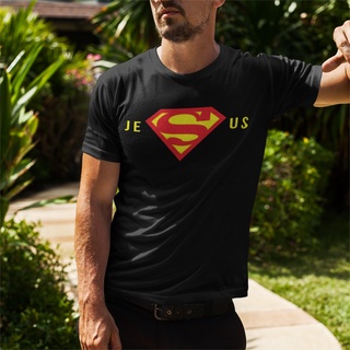 เสื้อยืดโอเวอร์ไซส์ใหม่ เสื้อยืดลําลอง ผ้าฝ้าย แขนสั้น คอกลม พิมพ์ลาย Super Jesus แฟชั่นสําหรับผู้ชาย 2022S-4XL