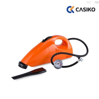CASIKO เครื่องดูดฝุ่นในรถยนต์ และ ปั้มลมยาง รุ่น CK 7990 เครื่องดูดฝุ่น ปั๊มลมยาง ในเครื่องเดียวกัน สีส้ม ในรถ