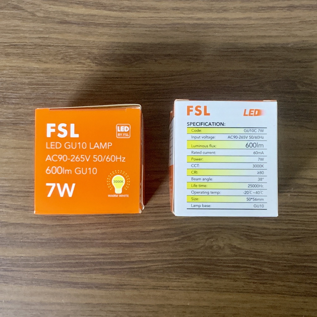 fsl-หลอดไฟ-led-mr16-7w-220v-ขั้วgu10-แสงวอร์มไวท์-แสงเหลือง-แสงเดย์ไลท์-แสงขาว