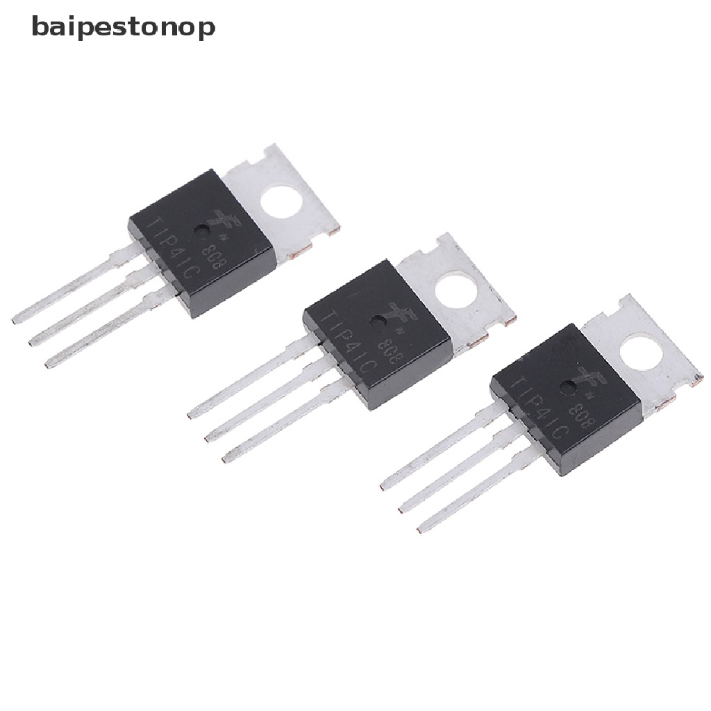 baipestonop-ทรานซิสเตอร์-tip41c-tip41-npn-to-220-คุณภาพสูง-10-ชิ้น-ขายดี