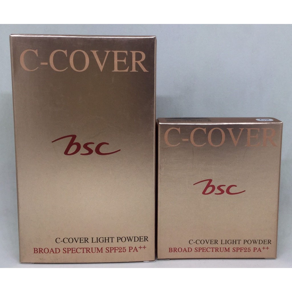 BSC C-COVER LIGHT POWDER BROAD SPECTRUM SPF25 PA++ | Shopee Thailand
