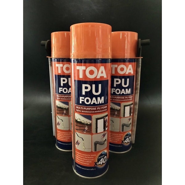 TOA PU FOAM พียูโฟม สเปรย์อเนกประสงค์ชนิดขยายตัว | Shopee Thailand