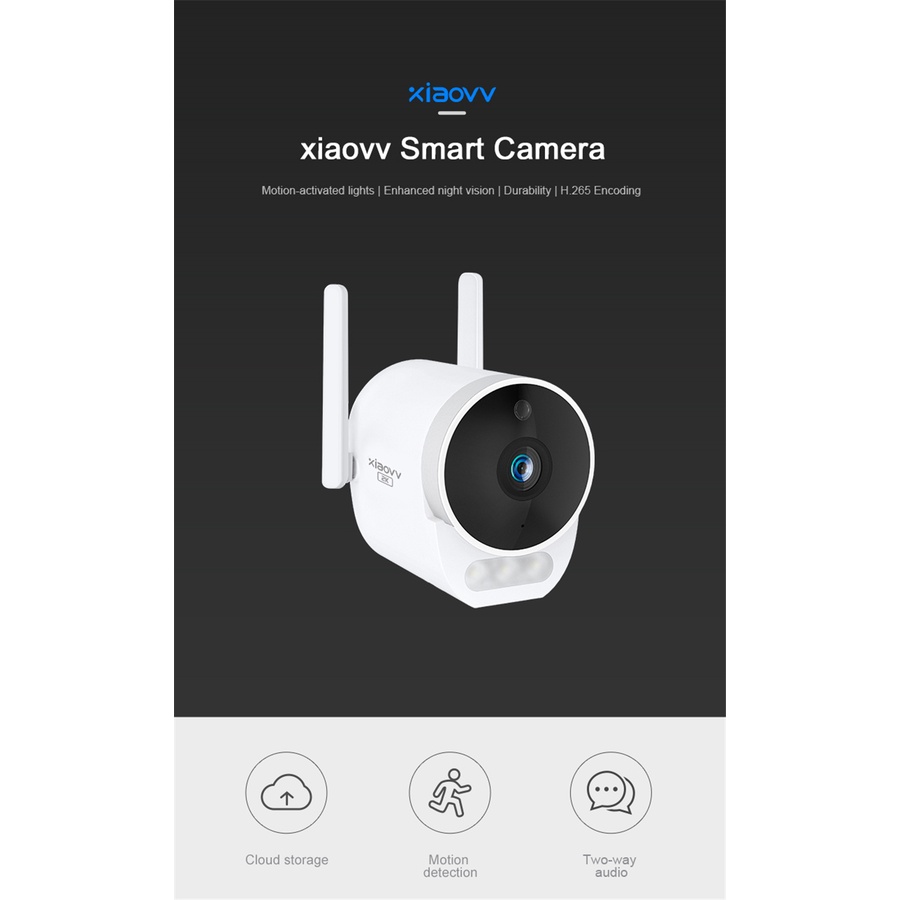 ภาพหน้าปกสินค้าXiaovv กล้องอัจฉริยะไร้สาย 1080P IP65 HD WIFI ความละเอียดสูง มองเห็นที่มืด แอพ MI กันน้ํา เวอร์ชั่นสากล สําหรับใช้ในบ้าน นอกบ้าน จากร้าน saigou.th บน Shopee