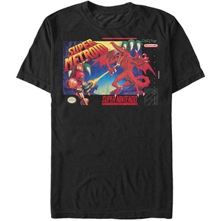 【100% cotton】100%cotton เสื้อยืดผู้ชายแฟชั่น Mens Nintendo Super Metroid Box Art T-Shirt men เสื้อ ยืด ผู้ชาย คอกลม โอเ