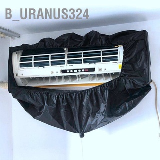 B_Uranus324(￣▽￣) ถุงทําความสะอาดเครื่องปรับอากาศ กันน้ํา กันฝุ่น สีดํา