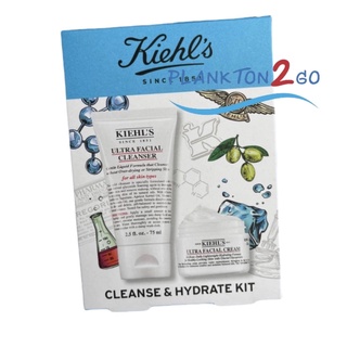 สินค้า Kiehl\'s Cleanser & Hydrate Duo Set Facial Cleanser 75ml,  Facial Cream 28ml ปี20