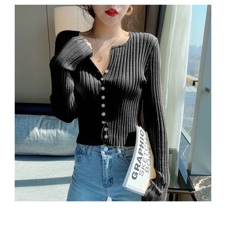 คอวีเซ็กซี่ถัก V-neck sexy knit