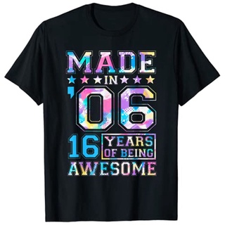 เสื้อยืด ลาย Born In 2006 ของขวัญวันเกิด สําหรับเด็กผู้หญิง อายุ 16 ปีS-5XL