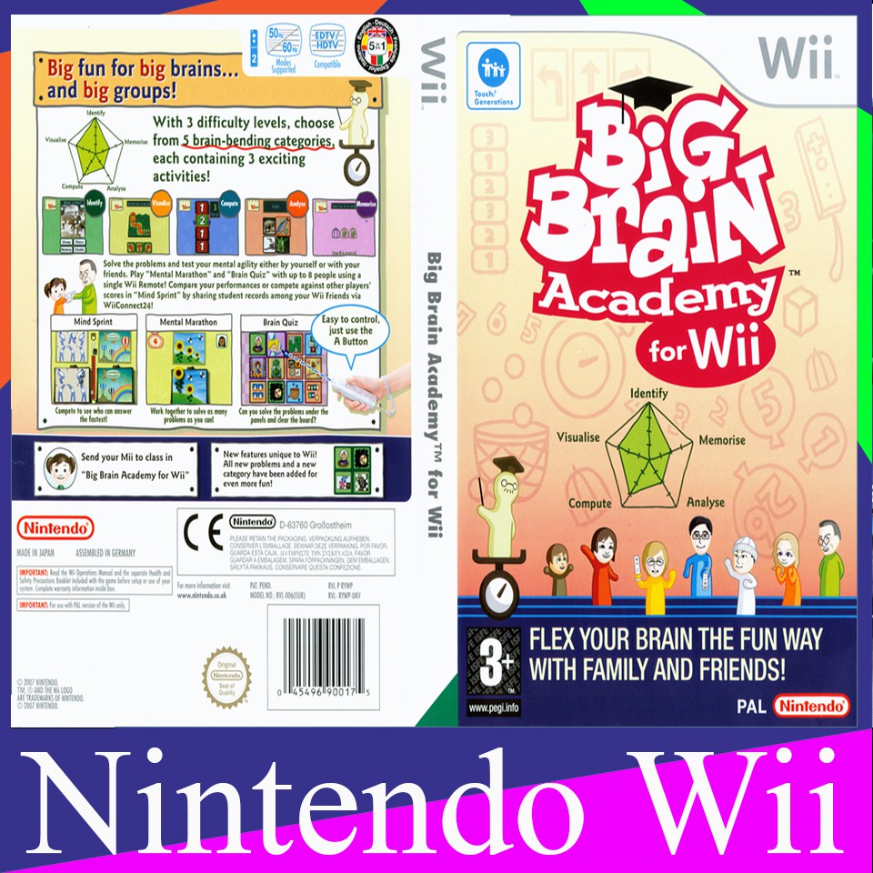 Big Brain Academy Wii Degree [WII] Shopee Thailand