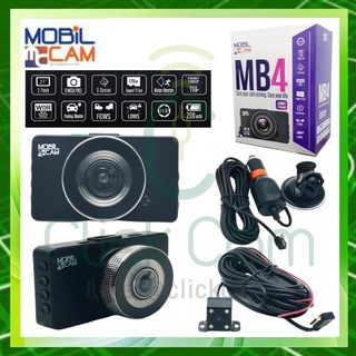 กล้องติดรถยนต์ Mobil Cam MB4 กล้องหน้า+กล้องหลัง Micro SD Card Up to 128 GB