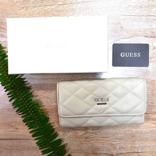 แท้💯% Guess leather wallet กระเป๋าสตางค์ใบยาว