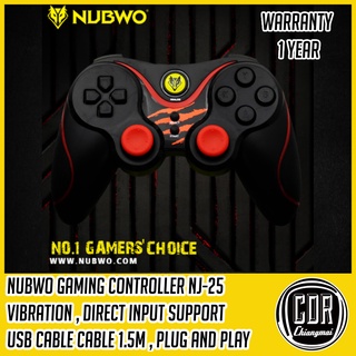 NUBWO Joy Stick NJ-25 PRO Analog จอยเกมส์ For PC จอยคอนโทรลเลอร์ Gaming Joy Controller จอยเกมมิ่ง PC (ประกันศูนย์ 1 ปี)