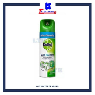 Dettol สเปรย์ฆ่าเชื้อโรคสำหรับพื้นผิว กลิ่นมอร์นิ่งดิว 450มล.(กระป๋อง)